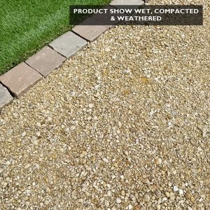 Heritage Self Binding Gravel Shown Wet, Compacted & Weathered