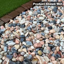 40mm Flamingo Chippings Shown Wet