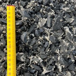 Arena Flex Rubber Chippings Shown With Scale