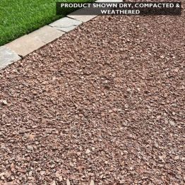 Forest Rose Path Topping Shown Dry, Compacted and Weathered