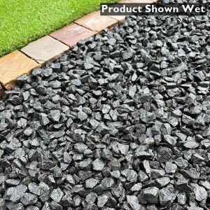20mm Charcoal Basalt Chippings Shown Wet