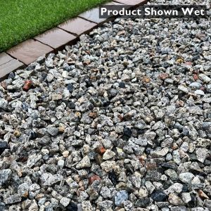 20mm Silver Granite Chippings Shown Wet