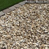 20mm York Cream Gravel Shown on a Driveway