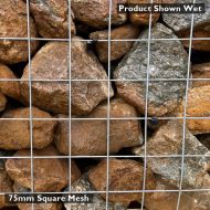 Ironstone Gabion Stone Shown Wet