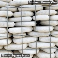 Snowflake Gabion Stone Shown Wet