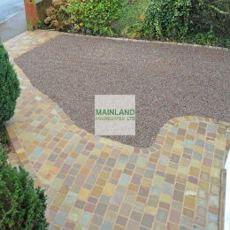 Pink gravel driveway constructed using this guide!