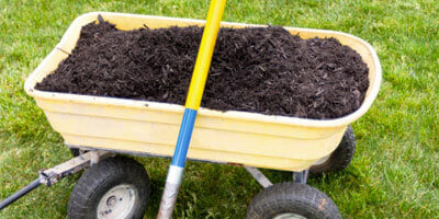 Wheel Barrow full of topsoil