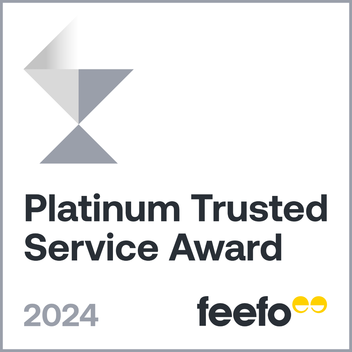 Feefo 2024 Platinum Award